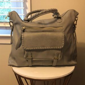 Steve Madden Gray Leather Shoulder Bag